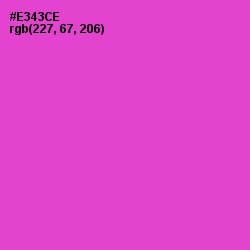 #E343CE - Fuchsia Pink Color Image