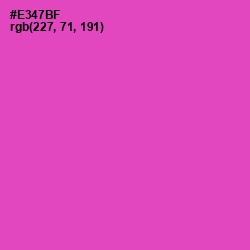 #E347BF - Brilliant Rose Color Image