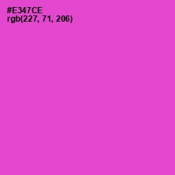 #E347CE - Fuchsia Pink Color Image