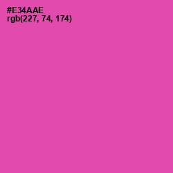 #E34AAE - Brilliant Rose Color Image