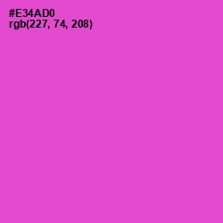 #E34AD0 - Fuchsia Pink Color Image