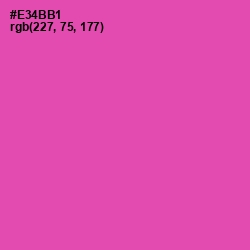 #E34BB1 - Brilliant Rose Color Image