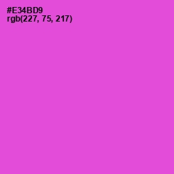 #E34BD9 - Orchid Color Image