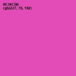#E34CB6 - Brilliant Rose Color Image