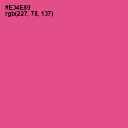 #E34E89 - French Rose Color Image