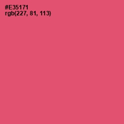 #E35171 - Mandy Color Image