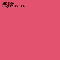 #E35370 - Mandy Color Image