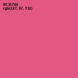 #E35784 - French Rose Color Image