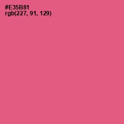 #E35B81 - French Rose Color Image