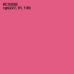 #E35B82 - French Rose Color Image