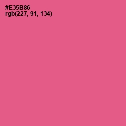 #E35B86 - French Rose Color Image