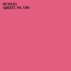 #E35E81 - French Rose Color Image