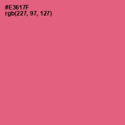 #E3617F - Brink Pink Color Image