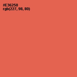 #E36250 - Burnt Sienna Color Image
