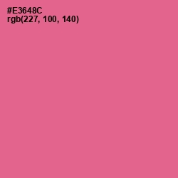 #E3648C - Deep Blush Color Image