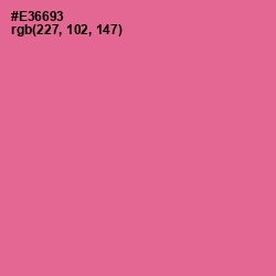 #E36693 - Deep Blush Color Image