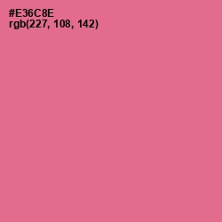 #E36C8E - Deep Blush Color Image