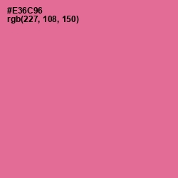 #E36C96 - Deep Blush Color Image