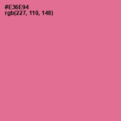 #E36E94 - Deep Blush Color Image