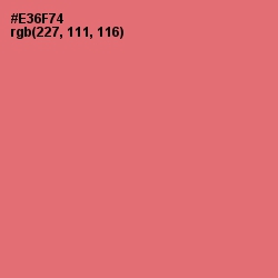 #E36F74 - Sunglo Color Image