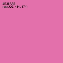 #E36FAB - Hot Pink Color Image