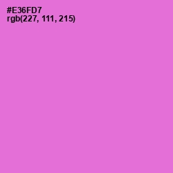 #E36FD7 - Orchid Color Image