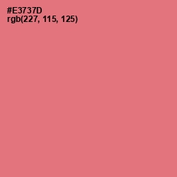 #E3737D - Sunglo Color Image