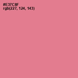 #E37C8F - Deep Blush Color Image