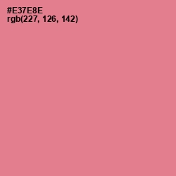 #E37E8E - Deep Blush Color Image
