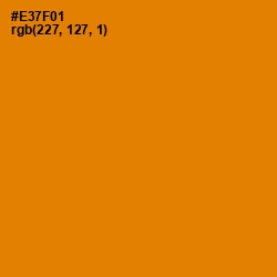 #E37F01 - Tahiti Gold Color Image