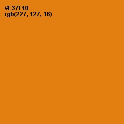 #E37F10 - Tango Color Image