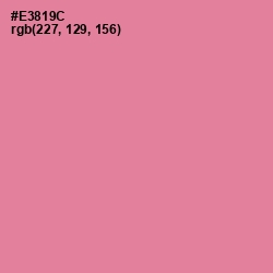 #E3819C - Sea Pink Color Image