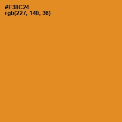 #E38C24 - Carrot Orange Color Image