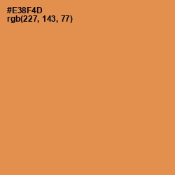 #E38F4D - Tan Hide Color Image