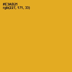 #E3AB21 - Fuel Yellow Color Image