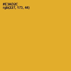 #E3AD2C - Fuel Yellow Color Image
