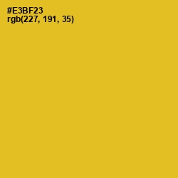 #E3BF23 - Fuel Yellow Color Image