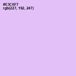 #E3C0F7 - French Lilac Color Image