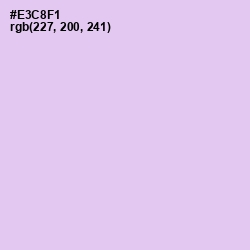 #E3C8F1 - French Lilac Color Image