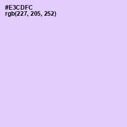 #E3CDFC - French Lilac Color Image