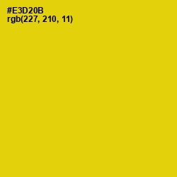 #E3D20B - Ripe Lemon Color Image