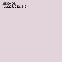 #E3D4DB - Bizarre Color Image