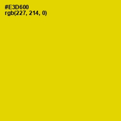 #E3D600 - Gold Color Image