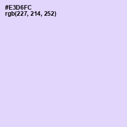 #E3D6FC - Snuff Color Image