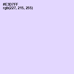 #E3D7FF - Snuff Color Image