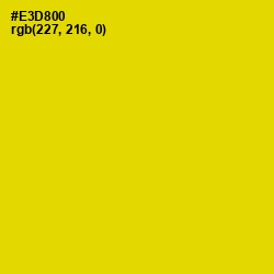 #E3D800 - School bus Yellow Color Image