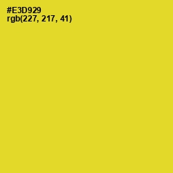 #E3D929 - Sunflower Color Image