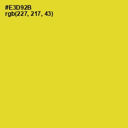 #E3D92B - Sunflower Color Image