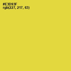 #E3D93F - Golden Dream Color Image