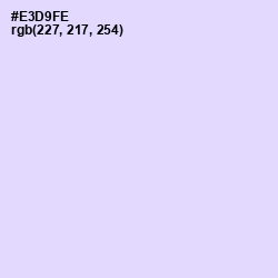 #E3D9FE - Snuff Color Image